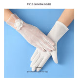 Lightweight Breathable Lace Sun Protection Gloves – Elegant Women’s UV Gloves