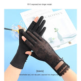 Lightweight Breathable Lace Sun Protection Gloves – Elegant Women’s UV Gloves