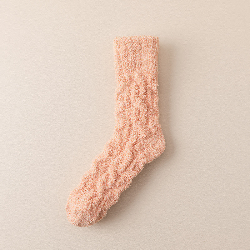 Women’s Coral Fleece Winter Socks – Thick & Cozy