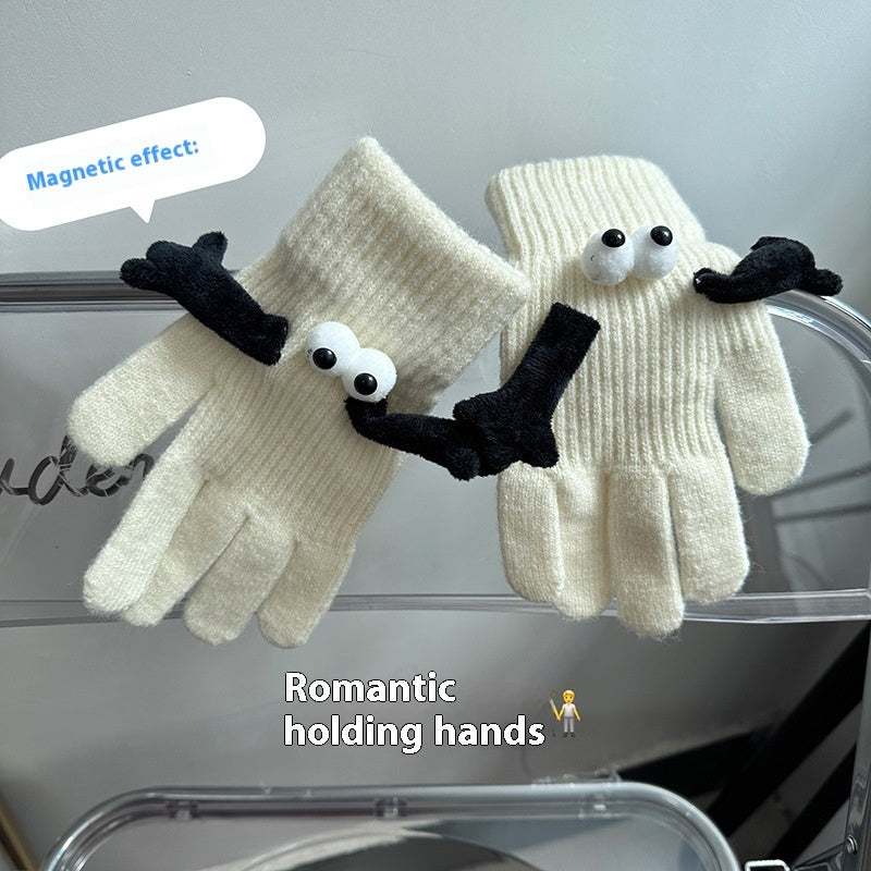 Couple Magnetic Gloves – Cute Warm Cotton Winter Hand Gloves