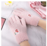 Women’s Fleece Lined Knitted Gloves – Touch Screen Winter Warmth