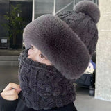 Women’s Winter Fleece Hat with Ear & Wind Protection – Neck Cover Design