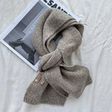 Soft Knit Wool Scarf – Cozy Winter Wrap in 18 Colors