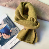 Soft Knit Wool Scarf – Cozy Winter Wrap in 18 Colors