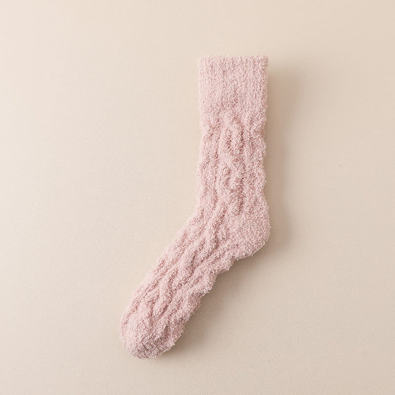 Women’s Coral Fleece Winter Socks – Thick & Cozy