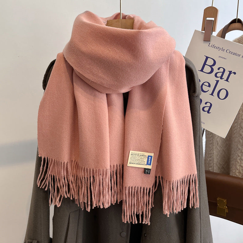Oversized Brushed Scarf – Soft Woven Shawl in 39 Elegant Colors