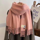 Oversized Brushed Scarf – Soft Woven Shawl in 39 Elegant Colors