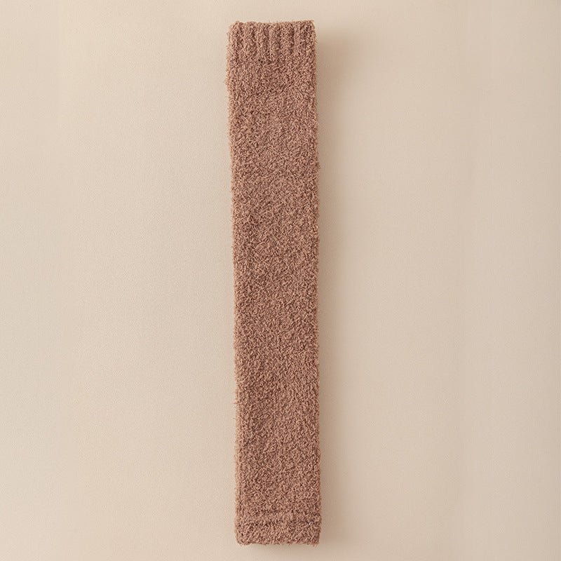 Women’s Plush Winter Socks – Long Dual-Purpose Heel & Knee Protection