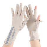 Summer UV Protection Ice Silk Gloves – Breathable, Elastic & Lightweight