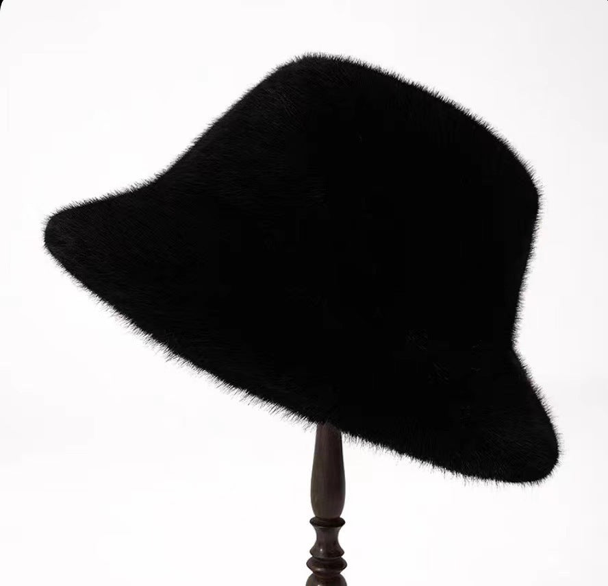 Women’s Plush Wool Beret – Waterproof Autumn & Winter Retro Hat