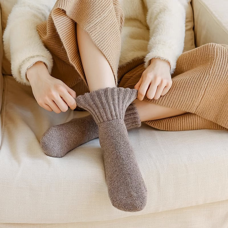 Women’s Extra Thick Fluffy Loop Socks – Cozy Winter Warm Design