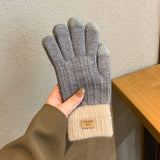 Women’s Wool Lined Touch Screen Gloves – Warm Winter Casual Style