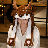 Novelty Movable Christmas Hat – Santa, Snowman & Elk Styles