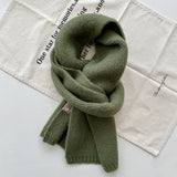 Soft Knit Wool Scarf – Cozy Winter Wrap in 18 Colors