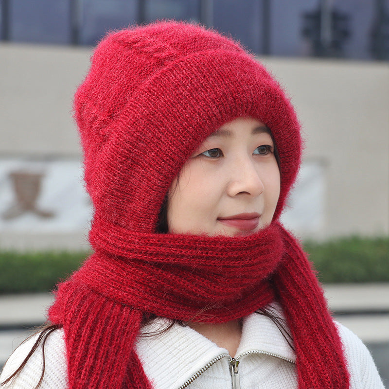 Women’s Fleece-Lined Knitted Hat – Thickened Winter Beanie