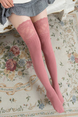Japanese Style Wide Lace Over The Knee Stockings Women