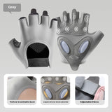 Women’s Half Finger Fitness Gloves – Thickened Liquid Silicone Non-Slip Training