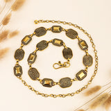Boho Metal Waist Chain Belt – European Retro Decorative Belt for Dresses & Skirts