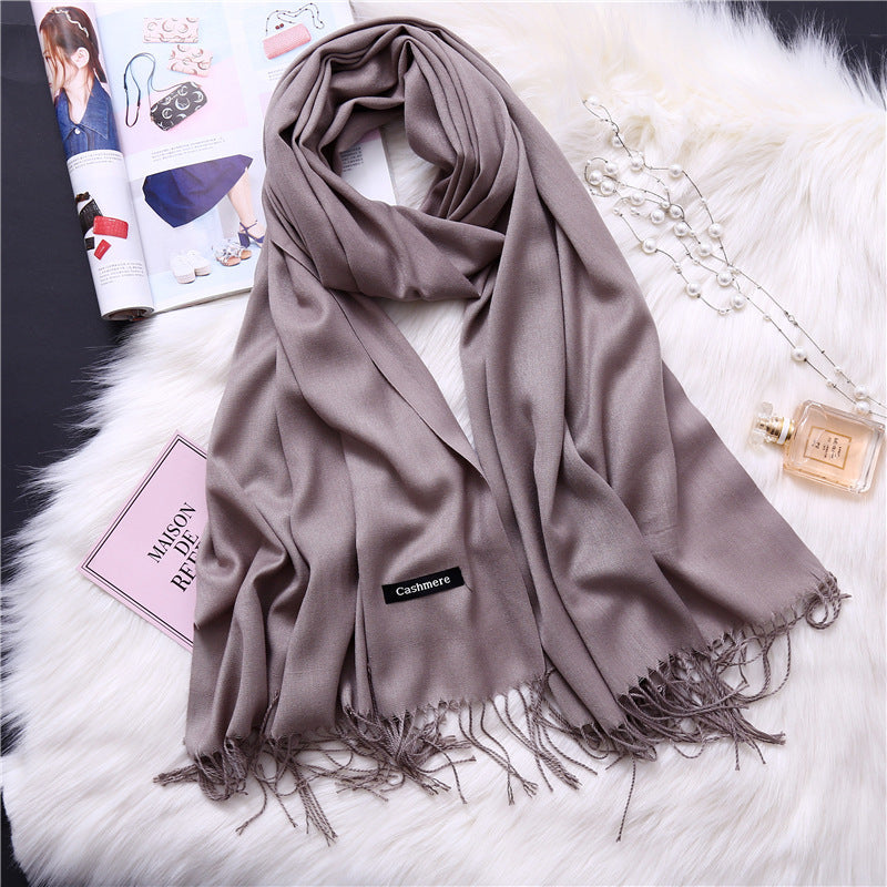 Classic Solid Color Shawl – Soft Touch Scarf in 25 Designer Shades