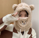 Women’s Winter Fleece Hat with Ear & Wind Protection – Neck Cover Design