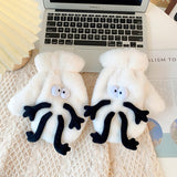 Women’s Funny Warm Velvet Mittens – Cute Winter Gloves