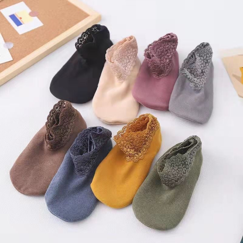 Warm Silicone Non-Slip Mid-Calf Socks – Winter Velvet Lined