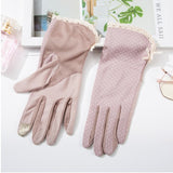 Thin Non-Slip Breathable Touch Screen Gloves – Cotton Short Finger Design