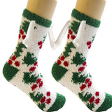 Magnetic Christmas Couple Socks – Coral Fleece Warm Slipper Tube
