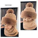 Women’s Winter Fleece Hat with Ear & Wind Protection – Neck Cover Design