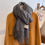 Oversized Brushed Scarf – Soft Woven Shawl in 39 Elegant Colors