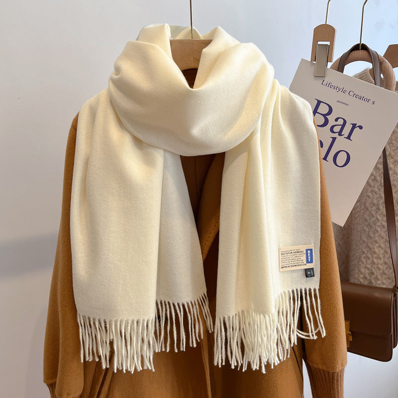 Oversized Brushed Scarf – Soft Woven Shawl in 39 Elegant Colors