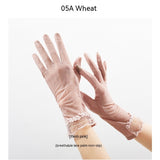 Lightweight Breathable Lace Sun Protection Gloves – Elegant Women’s UV Gloves