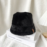 Women’s Fleece-Lined Bucket Hat – Warm Winter Face-Covering Hat