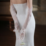 Elegant White Lace Bridal Gloves – Long & Short Tulle Wedding Styles