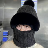Women’s Winter Fleece Hat with Ear & Wind Protection – Neck Cover Design