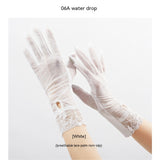 Lightweight Breathable Lace Sun Protection Gloves – Elegant Women’s UV Gloves