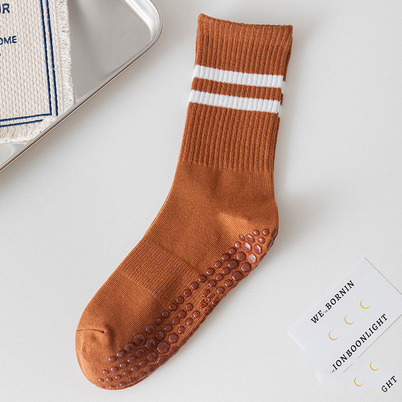 Indoor Anti-Skid Cotton Crew Socks – Wear Resistant Comfort