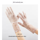 Lightweight Breathable Lace Sun Protection Gloves – Elegant Women’s UV Gloves