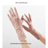 Lightweight Breathable Lace Sun Protection Gloves – Elegant Women’s UV Gloves