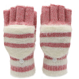 Flip Half Finger Knitted Gloves – Warm Wool-Blend Winter Design