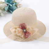 Women’s Summer Sun Hat – Lace, Ribbon & Pearl Accent Styles