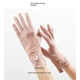 Lightweight Breathable Lace Sun Protection Gloves – Elegant Women’s UV Gloves