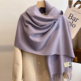 Oversized Brushed Scarf – Soft Woven Shawl in 39 Elegant Colors