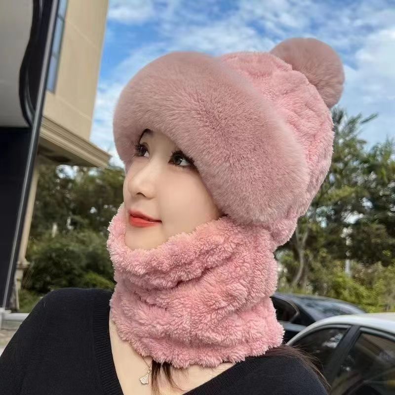 Women’s Winter Fleece Hat with Ear & Wind Protection – Neck Cover Design