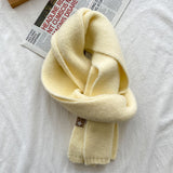 Soft Knit Wool Scarf – Cozy Winter Wrap in 18 Colors