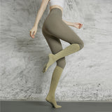 Women’s Non-Slip Long Sports Socks – Five-Finger Yoga & Pilates Cotton Stockings