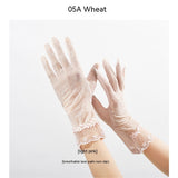 Lightweight Breathable Lace Sun Protection Gloves – Elegant Women’s UV Gloves