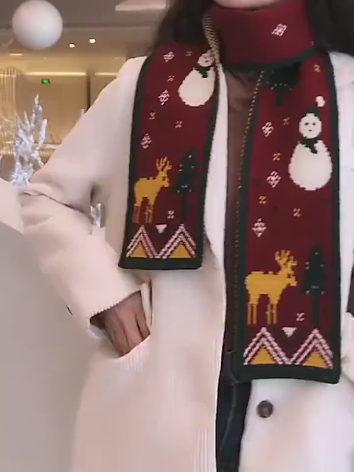 Cartoon Animal Boys And Girls Knit Scarves